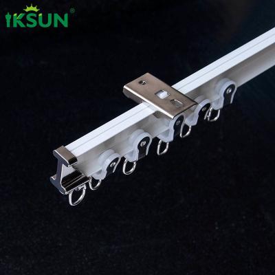 Flexible Bendable Aluminium Curtain Track , Hidden Ceiling Curtain Track For Wall Corner