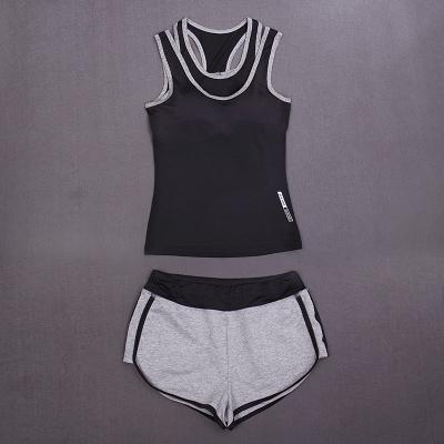 CPG Global Women 2017 Breathable Spring Summer  Quick Dry 2 Pieces Set Sports Top Bra with Running Shorts T1004