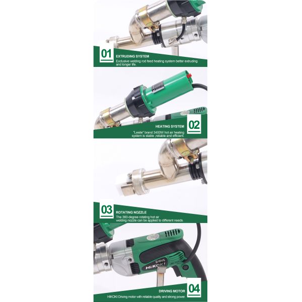 Extrusion Welding Machine SWT-NS610A Metabo Motor