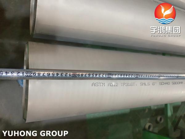 ASTM A511 TP316 316L 1.4404 Tubo sem costura de aço inoxidável em conserva Annealed ABS Certificação