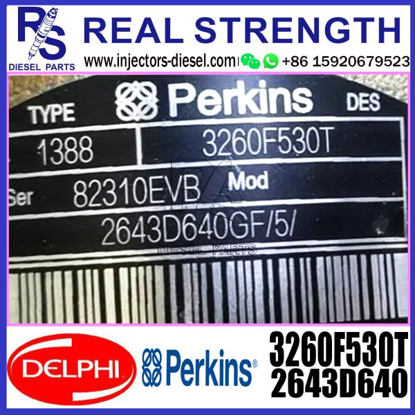 Bomba diesel auténtica y a estrenar 3260F530T 2643D640 de la inyección de carburante para Perkins Engine