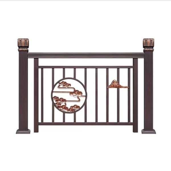 Oxidation Modern Stainless Steel Staircase Railing Golden SS Staircase Railing