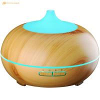 difusor de madeira do óleo essencial da luz da noite do humidificador do aroma do perfume 300ml ultrassônico