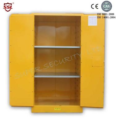 Fireproof Chemical Storage Cabinet With Zinc Lever Lock , Galvanized Shelves