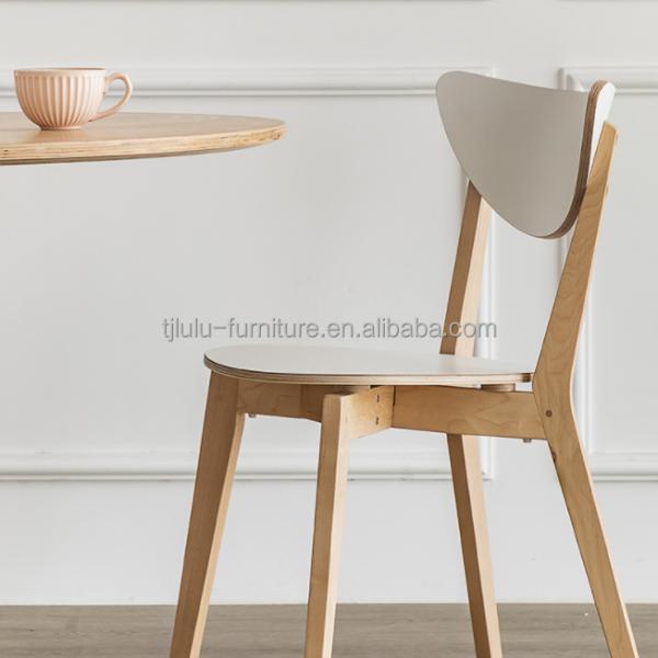 400kg Weight Limit Wood Dining Chair for Solid Wood Modern Restaurant Furniture