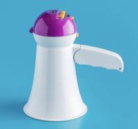 200M mini megafone leve com microfone sem fio branco