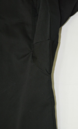 Long Sleeve Men'S Protective Work Clothing Black Chef Jacket Eco Friendly