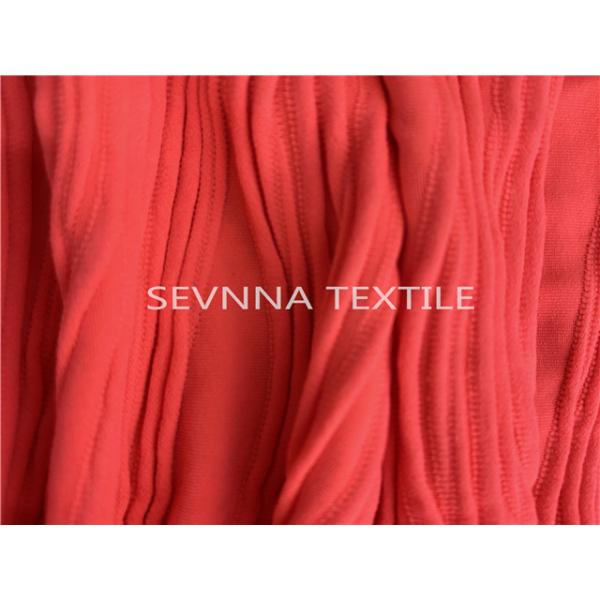 Rib Polyester Spandex Yoga Wear Fabric High Resilience Outfit Sustainable