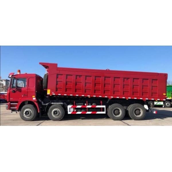 SHACMAN F3000 Дамп-Трак 8x4 375hp EuroV Красный WEICHAI Дизельный двигатель