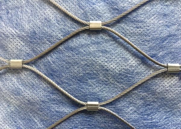 o diâmetro da corda de 1.6MM X-tende a malha de aço inoxidável flexível do cabo para a parede verde