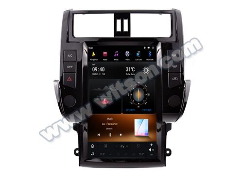 13.6 Screen Tesla Vertical Android Screen For Toyota Land Cruiser Prado 2011-2017 Car Multimedia Stereo GPS Carplay Player