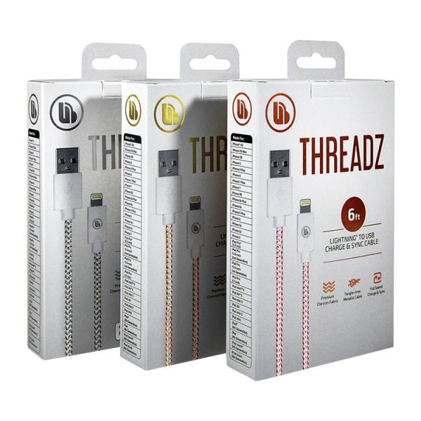 Caixas de papel que empacotam o empacotamento de carregamento de empacotamento de formação feito sob encomenda do cabo do cabo de dados de USB da caixa dos produtos eletrônicos