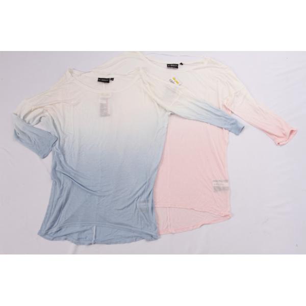 Two Tone Ladies Casual Sweatshirts 100% viscose Dip Dye Shirts