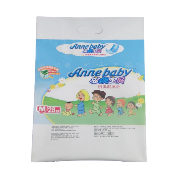 Eco-Friendly Disposable Baby Diapers in Convenient Shopping Bag