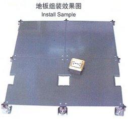 Riveted Hollow Steel bare Raised Floor with strong intension and shockproof ability