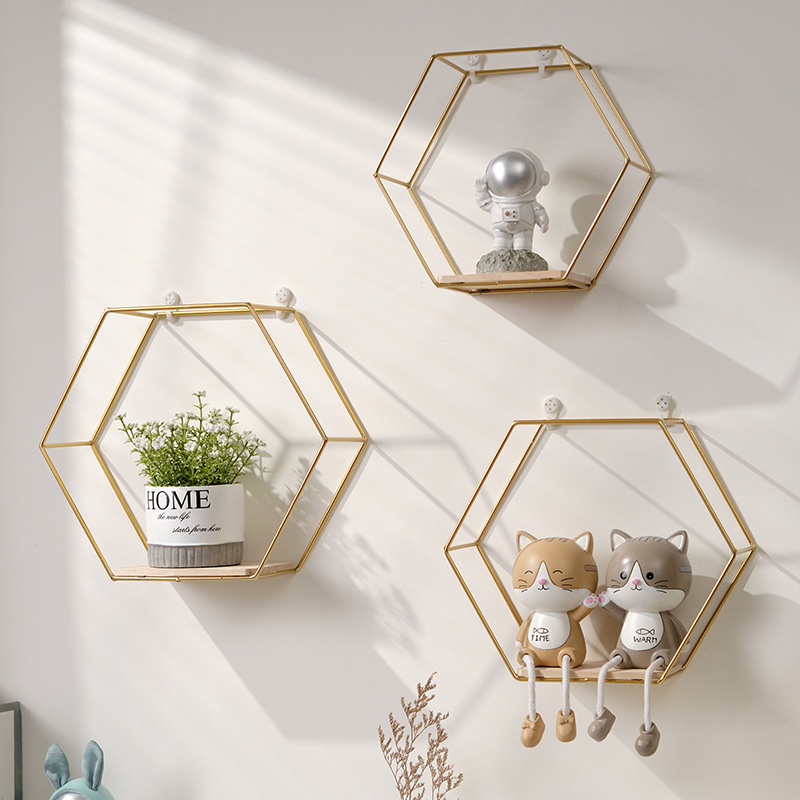 Modern Wall-Mounted Iron Storage Shelves Foldable Bookcases for Living Room Bathroom Kitchen Dining Made of Steel