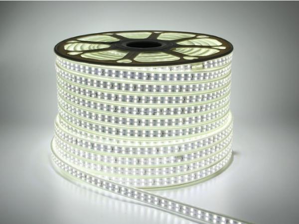 Tira clara conduzida flexível 220V IP68 impermeável 1500lm do rolo de SMD2835 50m/