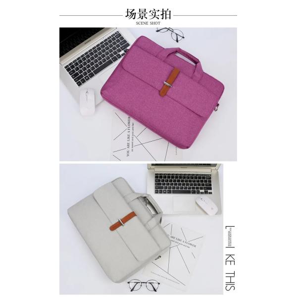 Female Computer Laptop Bag 13.3 - 15.6 Inch Washable Oxford Customized Logo