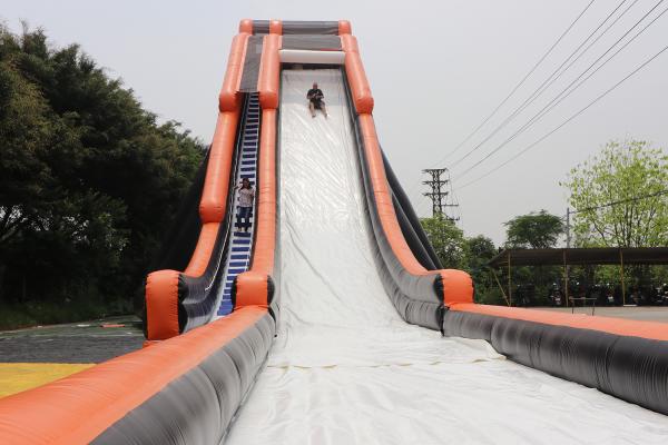 Professional Giant Inflatable Pool Slide 164 Ft Long UV Resistance High Temperature Resistant
