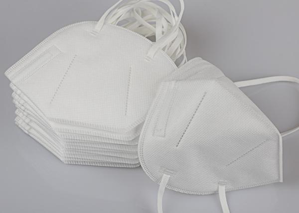 Non Woven Folding FFP2 Mask Comfortable Contoured Nose Clip For Reliable Seal