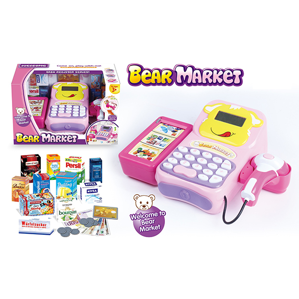 AA Battery Powered Caculator Scanner Mic Children's Play Toys For Boys And Girls