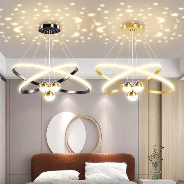 3 KG Modern Nordic Starry Sky Living Room Pendant Light with Light Drawing and Design