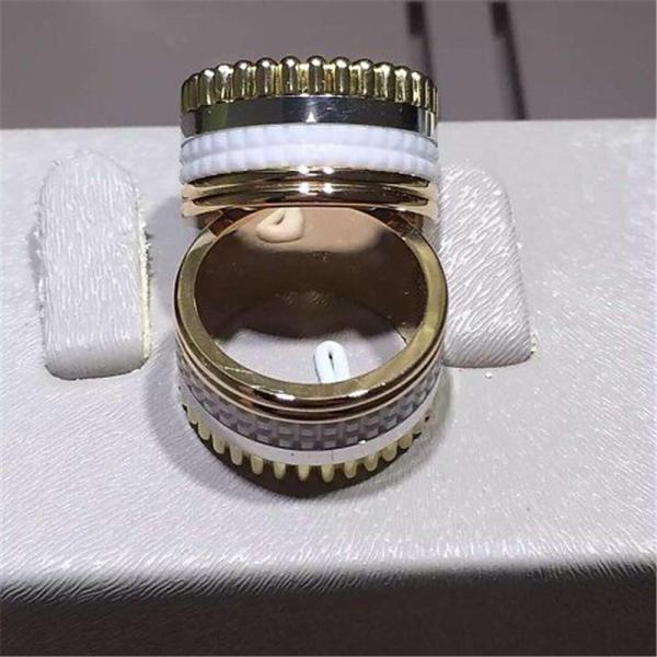 Jewelry factory in Shenzhen, China Br wide ring 18k white gold yellow gold rose gold  ring  Luxury jewelry factory
