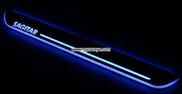 Volkswagen Sagitar car welcome light led Moving Door sill Scuff Pedal Lights