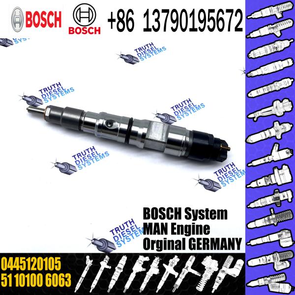 Diesel Fuel Engine Injector Assemblies 0445120105 Common Rail Injector 0445120105