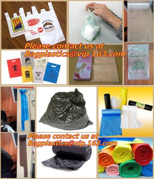 Biodegradable Reusable Plastic T-Shirt Bag Eco Friendly Compostable Grocery Shopping Thank You Recyclable Trash Basket