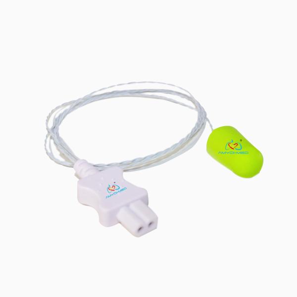 Adult Medical Temperature Sensor Ear Canal Foam Skin Temperature Probe For VR 2Pin