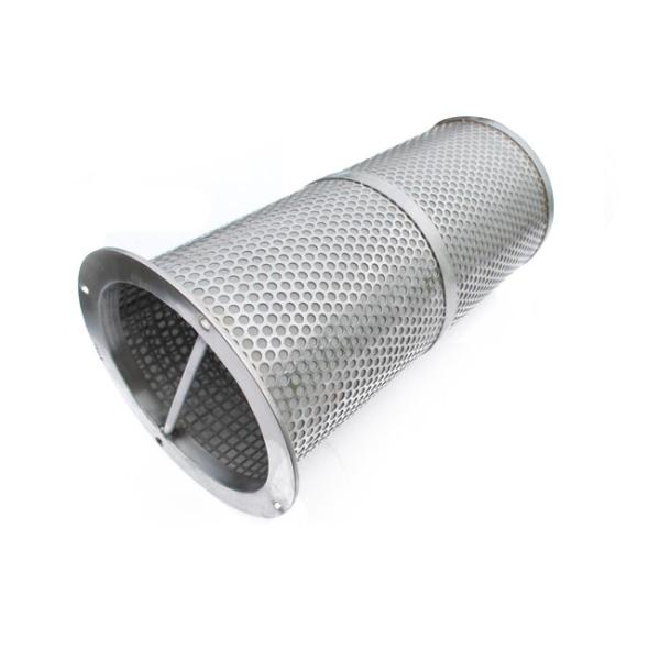 316l/304 10 Micron Basket Filter Element For Fluid Filter