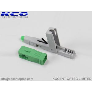 Поле телекоммуникаций - инсталлабле цвет соединителя 0.3дБ 3Д СК/АПК СК/АПК оптического волокна зеленый