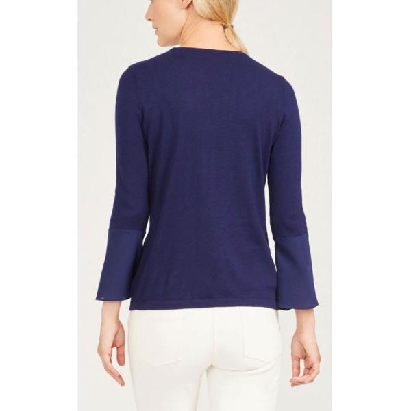 WOMEN'S 60% cotton/20% viscose/15% nylon/5% cashmere KNITTED SWEATER PULLOVER