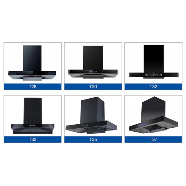 EQVVV Silent Curved Glass Cooker Hood 60cm Rangehood