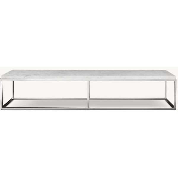 Stainless Steel And Sintered Stone Top Coffee Table Furniture For Modern Homes