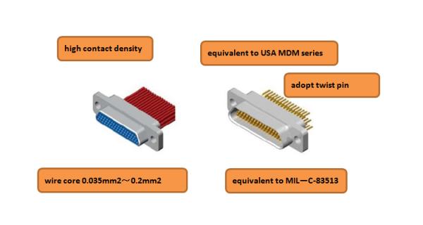 ITT Cannon MDM série J30J-25TJ 25 broches connecteurs micro-D mâles connecteur miniature
