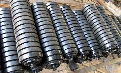 Carrying Roller Idler Frame Rubber Impacting Rollers Conveyor Spare Parts