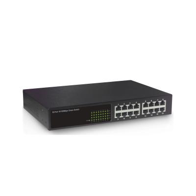 100M 16 Port Rack Mounted Network Switch With 11 Inch Iron Housing