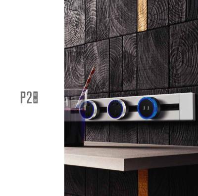 FGGP Popular Desktop Track Sockets/ Universal Kitchen Track Socket/ Power Socket Rail Outlet