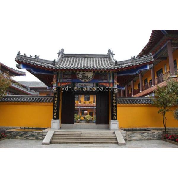 Traditional Buddhist Pagoda Roof Tiles 10mm Thick Japanese Temple Roof Tiles