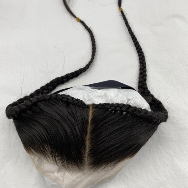 New Arrival 100% Natural HD Transparent Lace Braids Frontal Closure 13x4/13x6 Remy Hair Indian Woman Toupee Piece Braids