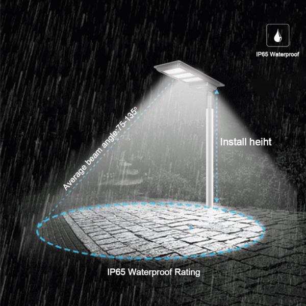 Smd 2835 Beads IP65 All In One Solar LED Street Light 6500K Ra70