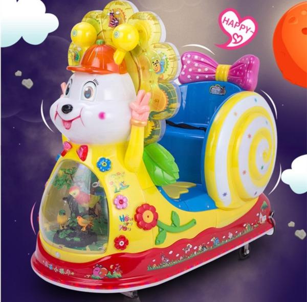 2022年 新しいデザイン 子供のスイングゲームマシン 楽しい娯楽 スナイル スーパーマーケットの子供乗車