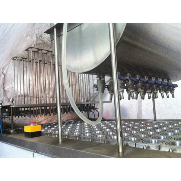 Convenient Pneumatic Flavored Yoghurt Cup Filling And Sealing Machine for Plastic Cups