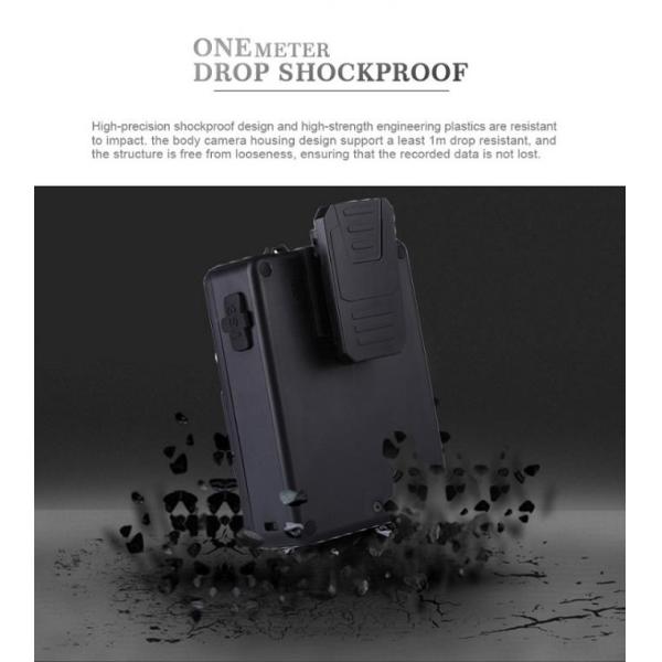 Bateria gasta das câmeras 4000mAh do corpo pequeno da segurança da polícia 32GB sem exposição do LCD