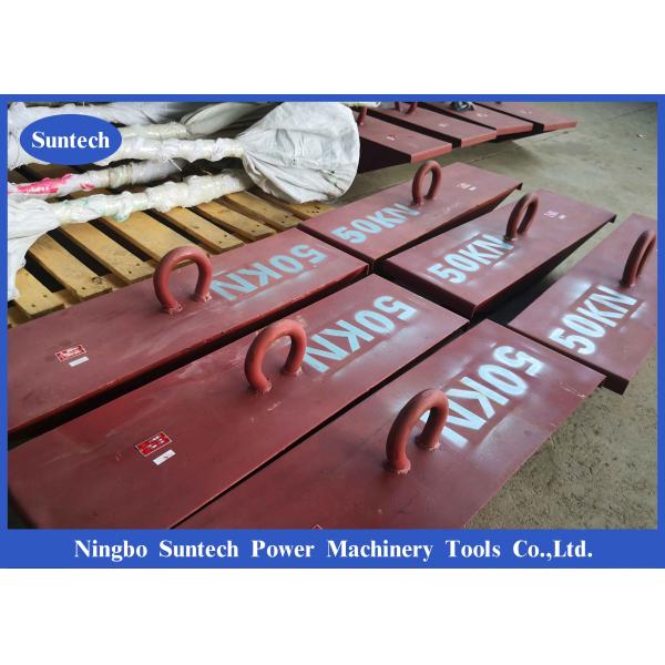 Erección de elevación de la torre del ancla de tierra de la construcción de la tracción de la línea eléctrica