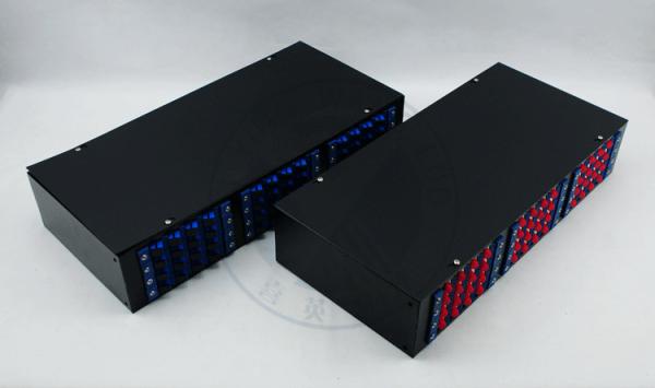 XYFiber 48Port Rack Mount Fiber Optic Terminal Box , Fiber Patch Panel 2U 19 inch