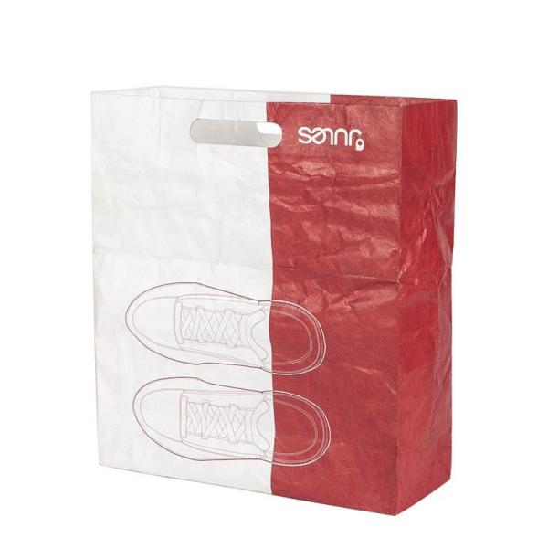 Durable Dupont Tyvek Grocery Bags , Custom Logo Water Resistant Paper Bags