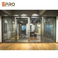 Modern Design Powder Coated Aluminium Sliding Doors For Office Color Optional commercial automatic sliding glass doors